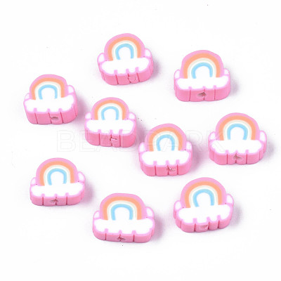 Handmade Polymer Clay Beads X-CLAY-T012-31-1