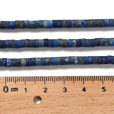 Natural Lapis Lazuli Beads Strands G-P575-B45-4x2mm-1