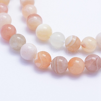 Natural Botswana Agate Beads Strands G-F530-04-4mm-1
