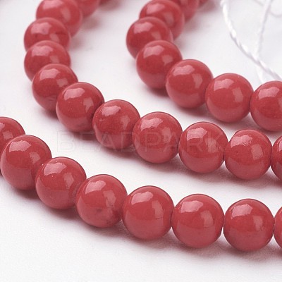 Natural Mashan Jade Round Beads Strands X-G-D263-4mm-XS31-1