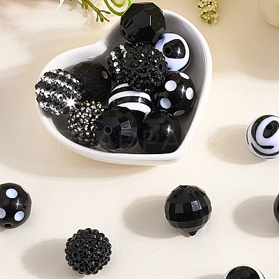 20Pcs 10 Styles Acrylic & Resin Beads Sets DIY-PA0001-02A-1