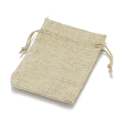 Burlap Packing Pouches Drawstring Bags ABAG-Q050-15x20-01-1