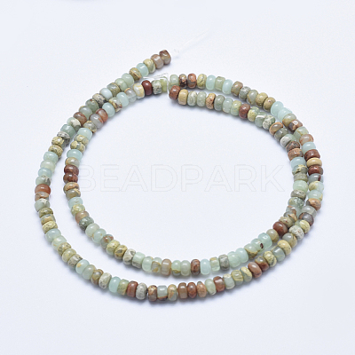 Natural Aqua Terra Jasper Beads Strands G-E444-16-4mm-1