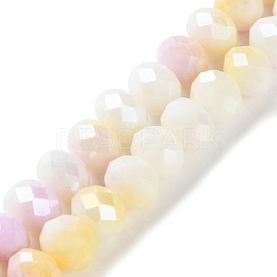 Electroplate Glass Beads Strands LAMP-S068-02P-1
