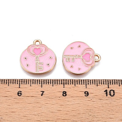 Valentine's Day Theme Alloy Enamel Pendants ENAM-T020-50E-02-1