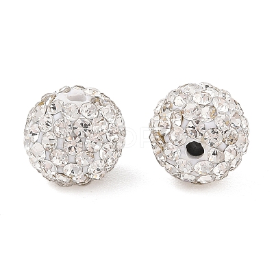 Polymer Clay Rhinestone Beads X-RB-N006-70-1