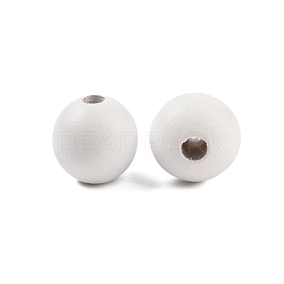 Wood European Beads WOOD-M014-01B-1