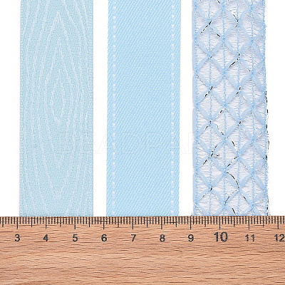 9 Yards 3 Styles Polyester Ribbon SRIB-A014-E01-1
