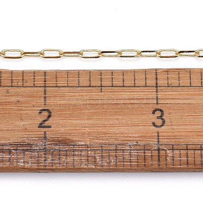 Soldered Brass Paperclip Chains CHC-G005-03G-1