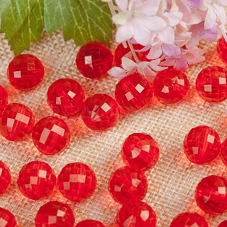 Transparent Acrylic Beads TACR-NH0001-B-10-1