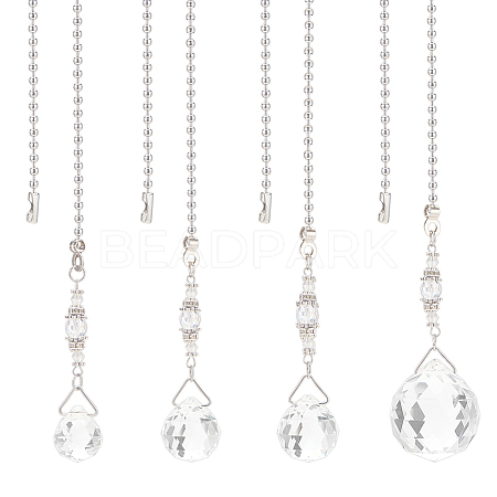 Electorplated Glass Ceiling Fan Pull Chain Extenders FIND-AB00025-1