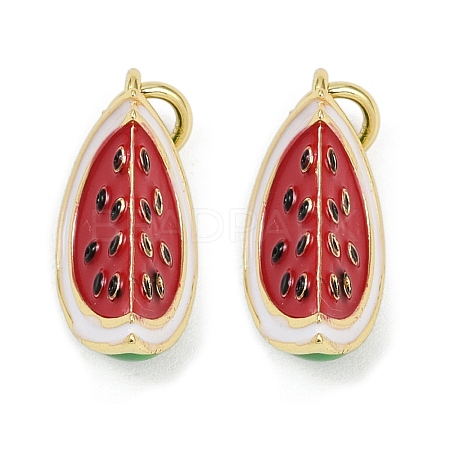 Brass Enamel Pendants LS-KK-L231-19G-1