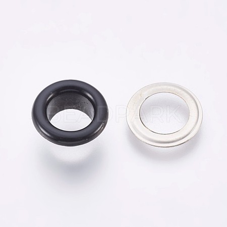 Iron Grommet Eyelet Findings IFIN-WH0023-A02-1