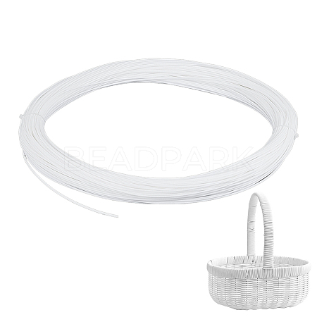 90M Round Plastic Rattan Cord OCOR-WH0077-134C-1