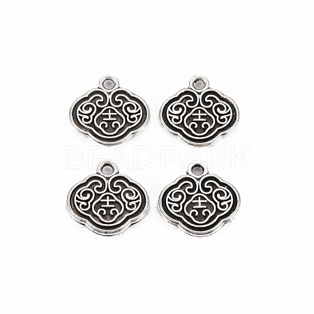 Tibetan Style Alloy Charms TIBE-S320-210AS-1