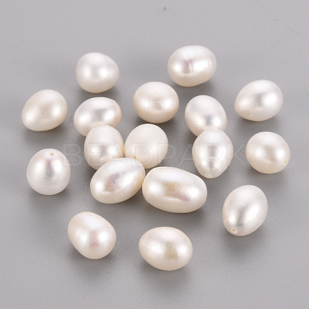 Natural Cultured Freshwater Pearl Half Drilled Beads PEAR-R063-42A-1