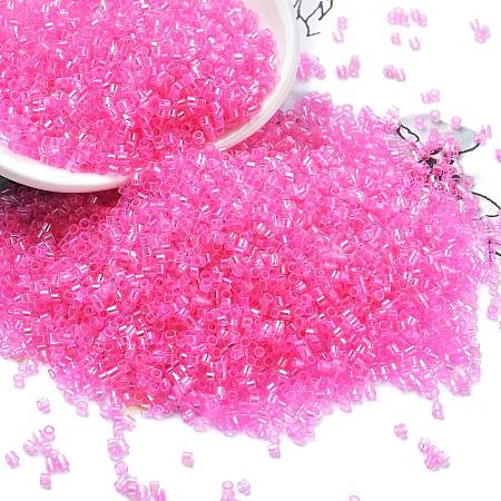 Transparent Colours Glass Seed Beads SEED-H003-01E-1