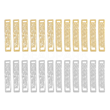 DICOSMETIC 24Pcs 6 Colors Brass Connector Charms KK-DC0003-57-1