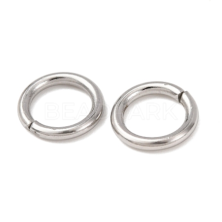 Tarnish Resistant 304 Stainless Steel Open Jump Rings X-STAS-Q186-02-8x1.2mm-1