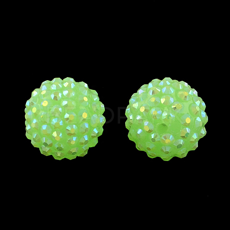 AB-Color Resin Rhinestone Beads RESI-S315-18x20-13-1
