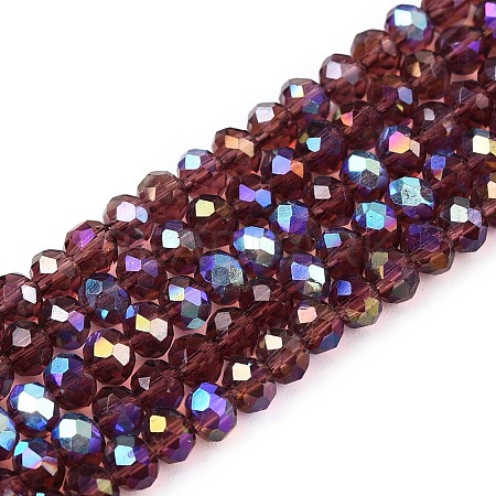 Electroplate Glass Beads Strands EGLA-A044-T3mm-L13-1