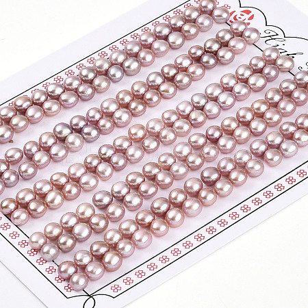 Grade 3A Natural Cultured Freshwater Pearl Beads PEAR-N018-3A-4550C-1