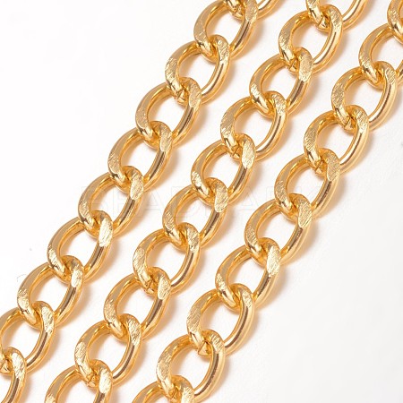 Aluminium Twisted Curb Chains X-CHA-K001-06G-1