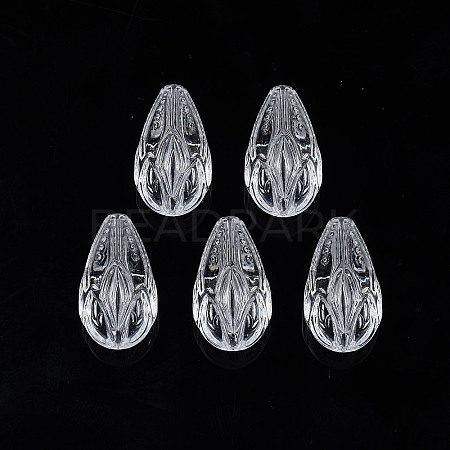 Transparent Acrylic Beads X-TACR-N009-32-1