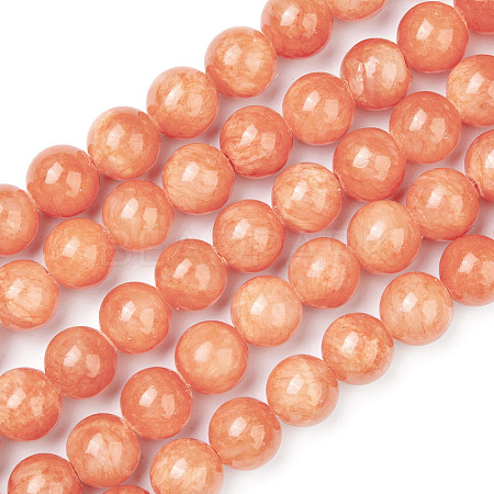 Natural Mashan Jade Beads Strands DJAD-6D-18-2-1
