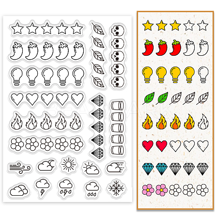 PVC Plastic Clear Stamps DIY-WH0631-0674-1