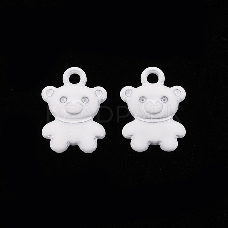 Spray Painted Alloy Charms PALLOY-Q433-034J-RS-1