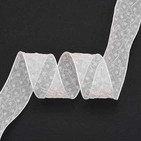 20 Yards Polyester Mesh Ribbon SRIB-P021-E07-1