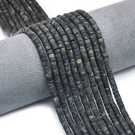 Natural Kambaba Jasper Beads Strands G-P575-B13-4x2mm-1
