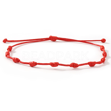 Adjustable Polyester Cord Braided Bracelets for Friendship Couple UP1845-4-1