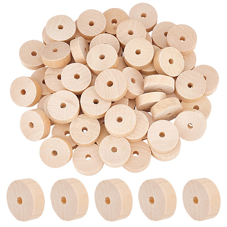 Unfinished Wood Discs WOOD-WH0022-24-1