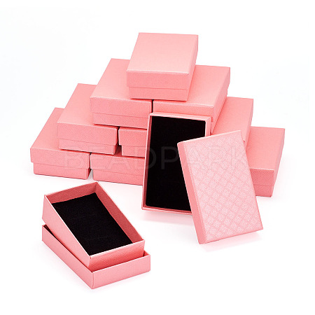 Rectangle Cardboard Paper Jewelry Box LS-CON-TAC0015-01A-1