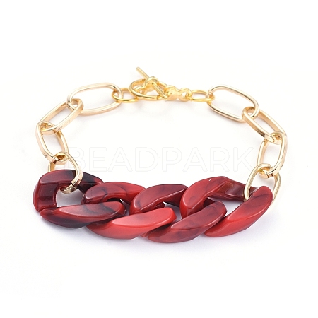 Chain Bracelets BJEW-JB05127-01-1