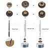 32 Set 4 Colors Alloy Snap Buttons DIY-CA0006-23-4