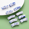 Opaque Spray Painted Acrylic Beads MACR-S372-001F-B05-6