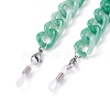 Acrylic Curb Chain Eyeglasses Chains AJEW-EH00385-6