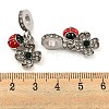 Rack Plating Alloy Enamel Ladybird European Dangle Charms FIND-B034-03P-01-3