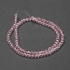Faceted(32 Facets) Round Glass Beads Strands X-EGLA-J042-4mm-19-3