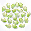 Two Tone Transparent Spray Painted Glass Pendants GLAA-T016-08C-1