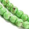 Assembled Synthetic Stone and Trochus Shell Beads Strands G-B128-08A-07-3