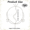 Brass Rhinestone Bridal Headbands for Women OHAR-WH20014-003S-2