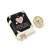 Book Enamel Pins JEWB-G027-02C-2