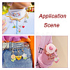 8Pcs 4 Styles Translucent Resin Pendants CRES-FP0001-08-1