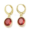 Real 18K Gold Plated Brass Dangle Leverback Earrings EJEW-L268-001G-01-1