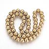 Electroplate Non-magnetic Synthetic Hematite Beads Strands G-Q946-8mm-07-2