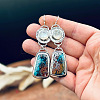 Alloy Enamel Dangle Earrings FS-WG6E131-01-3